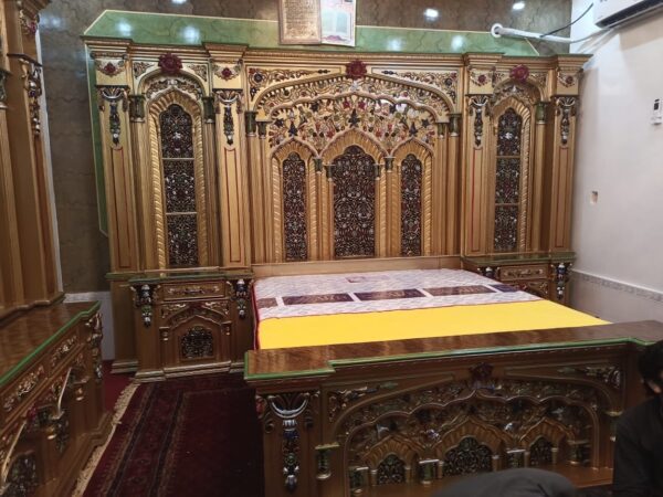 wooden bed design latest double bed price in pakistan - Image 4