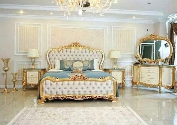 Chinioti Bed Design Luxury King Double & Queen Wooden Beds Adult Bunk & Double Decker Beds - Image 9