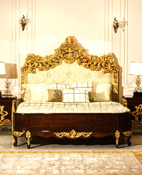 Luxury Chinioti Double Bed Set Classic & Modern Bedroom Furniture Worldwide - Image 12