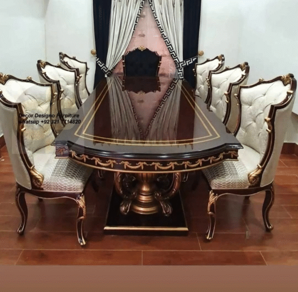 Luxury Dining Sets in Pakistan Italian and Turkish Dining Table Design - Image 9