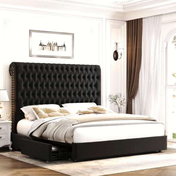 Latest Bed Designs in Pakistan Luxury Wooden King Double bed
