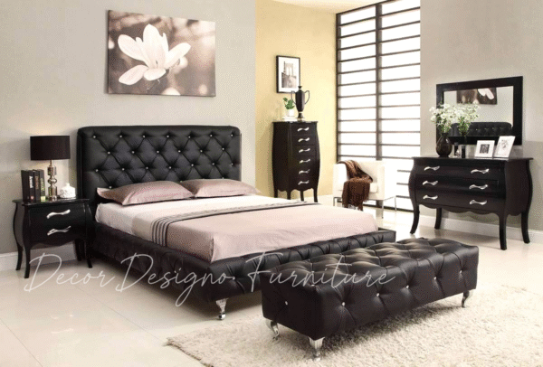 Luxury Poshish Bed Design King & Queen Size Wooden Beds Chinioti Modern King Bed Décor Designo