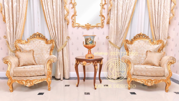 Luxury Sofa Set Designs for Modern Living Elegant 7-Seater Wooden and Fabric Sofas decor designo furniture chiniot pakistan