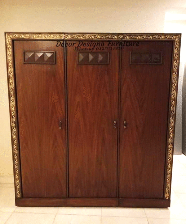 Luxury Wooden Wardrobe Designs Modern  Antique Wardrobes with Mirror Drawers  Pakistan & Worldwide - Image 3
