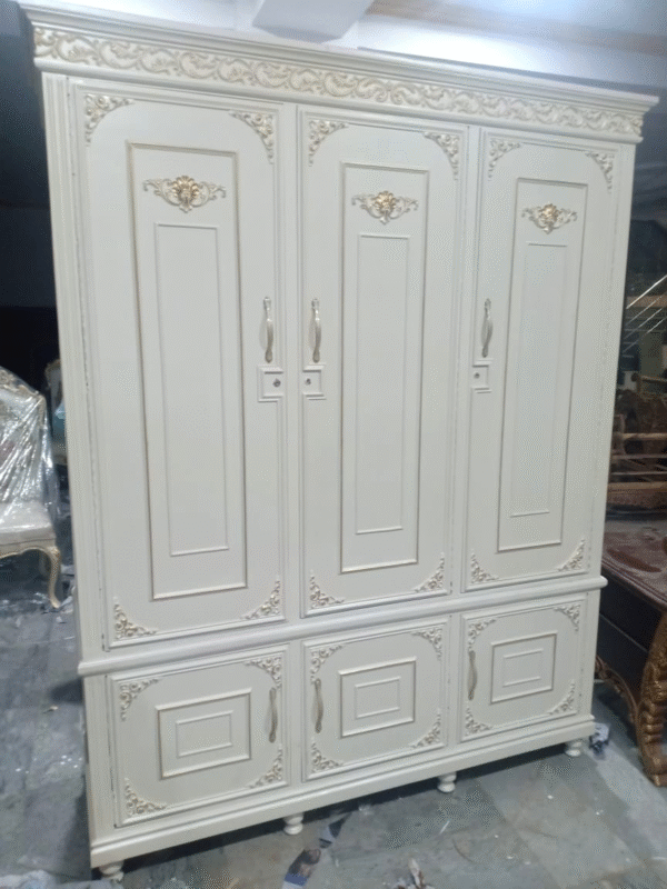 Luxury Wooden Wardrobe Designs Modern  Antique Wardrobes with Mirror Drawers  Pakistan & Worldwide - Image 9