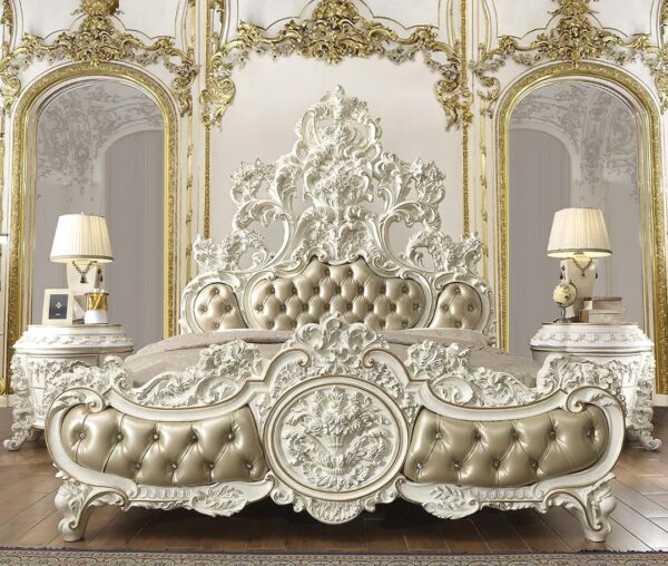 Luxury Wooden Bed Designs Stylish Bedroom Furniture King Size Double & Single Bed Sets - Image 31