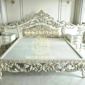 Luxury classic bed design décor Designo Furniture Chiniot Pakistan