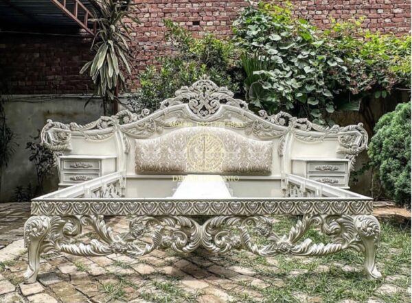 Luxury classic bed design décor Designo Furniture Chiniot Pakistan - Image 8