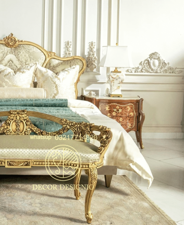 Modern Bed Design in Pakistan Stylish Double Bed Sets for Elegant Bedrooms Luxury Wooden Beds - Image 10