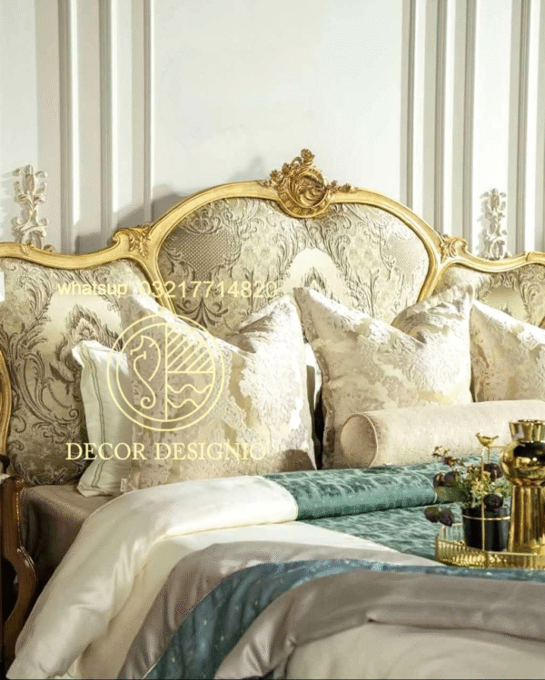 Modern Bed Design in Pakistan Stylish Double Bed Sets for Elegant Bedrooms Luxury Wooden Beds - Image 7