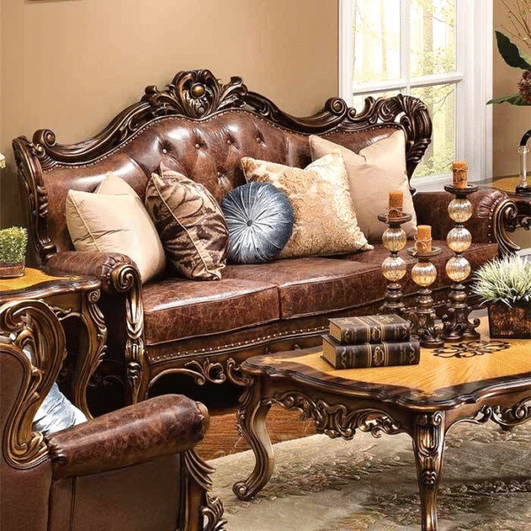 Modern & Luxury Sofa Sets  7-Seater Leather & Chinioti Designs  Best Sofa Set Prices in Pakistan - Image 3