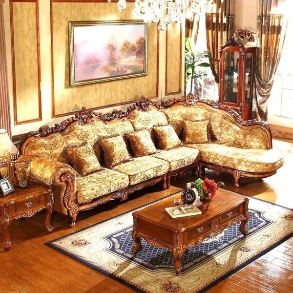 Modern & Luxury Sofa Sets  7-Seater Leather & Chinioti Designs  Best Sofa Set Prices in Pakistan - Image 11