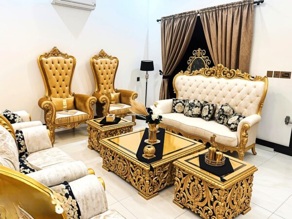 Modern & Luxury Sofa Sets  7-Seater Leather & Chinioti Designs  Best Sofa Set Prices in Pakistan - Image 10