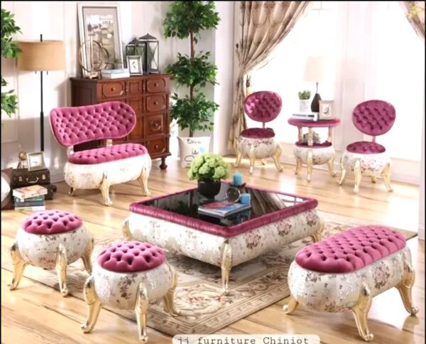 Modern & Luxury Sofa Sets  7-Seater Leather & Chinioti Designs  Best Sofa Set Prices in Pakistan - Image 9