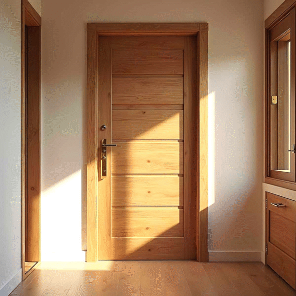 Modern Wooden Front Door with Glass  Double Door Designs & Prices in Pakistan - Image 9