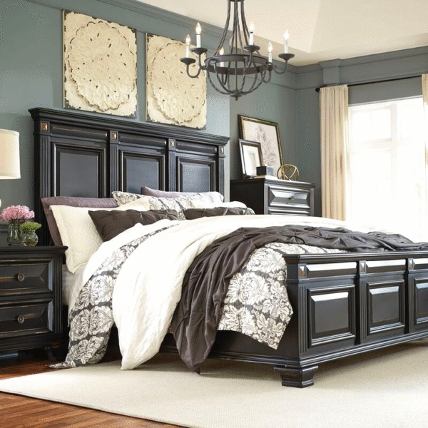 Luxury Wooden Bed Designs Stylish Bedroom Furniture King Size Double & Single Bed Sets - Image 16