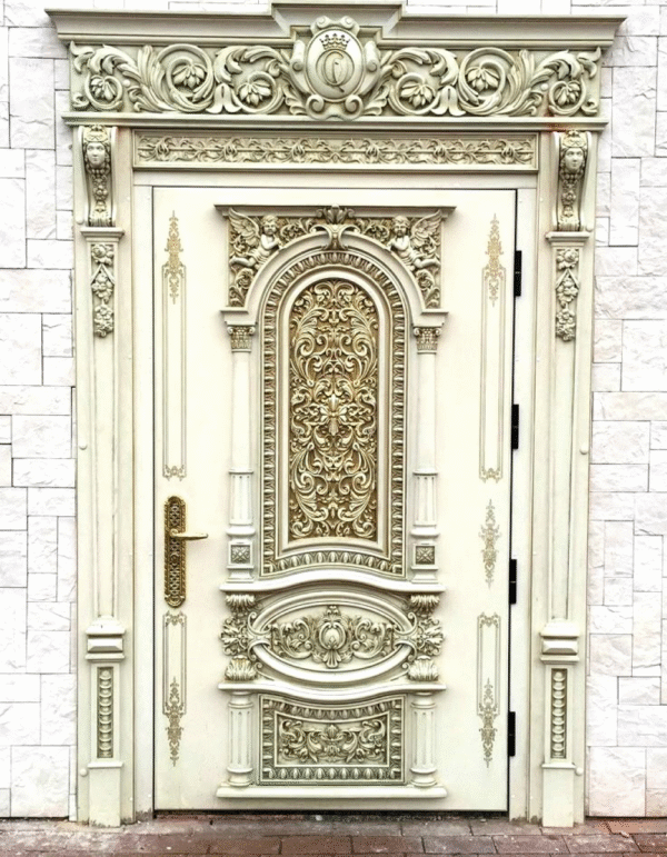 Modern Wooden Front Door with Glass  Double Door Designs & Prices in Pakistan - Image 16