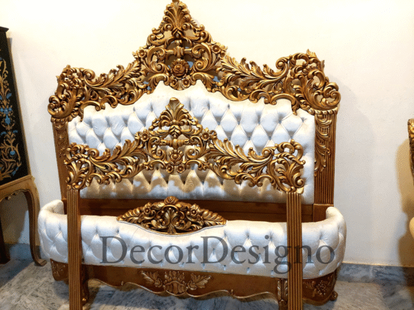 Luxury Wooden Bed Designs Stylish Bedroom Furniture King Size Double & Single Bed Sets - Image 27