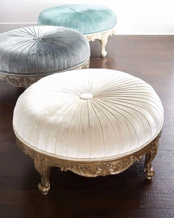Wooden Stool Design Handcrafted Chinioti Wooden Stools for Living Room Pakistan - Image 3