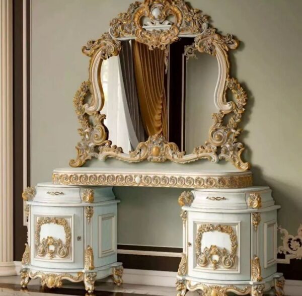 Luxury Bedroom Bed Set Royal Italian Carved King Size Bed Décor Designo furniture Chiniot - Image 10