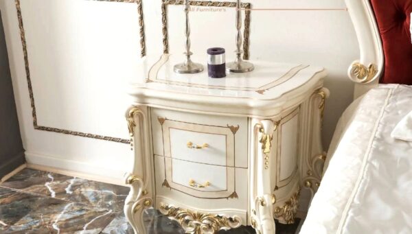 Luxury Bedroom Bed Set Royal Italian Carved King Size Bed Décor Designo furniture Chiniot - Image 5