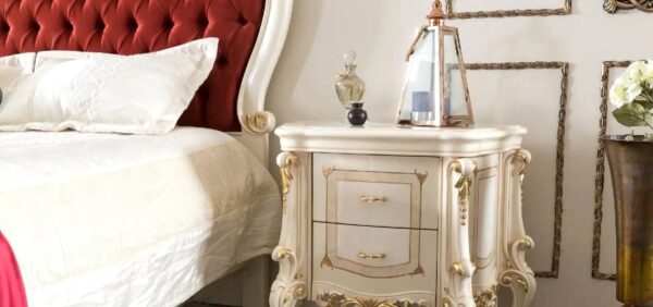 Luxury Bedroom Bed Set Royal Italian Carved King Size Bed Décor Designo furniture Chiniot - Image 4