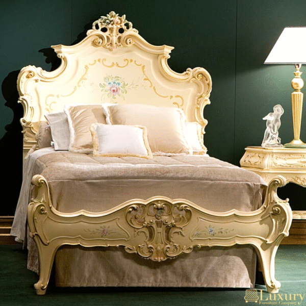 White Bed Frame Queen & King Size Double Bed Design | Décor Designo Luxury Furniture Worldwide - Image 13