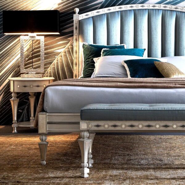 White Bed Frame Queen & King Size Double Bed Design | Décor Designo Luxury Furniture Worldwide - Image 14