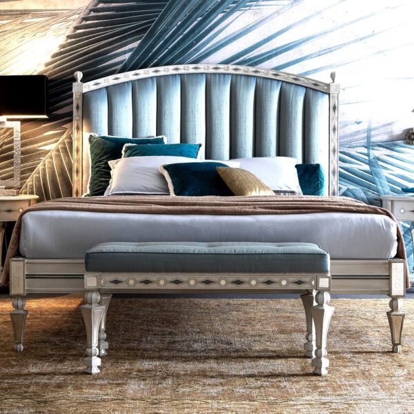 White Bed Frame Queen & King Size Double Bed Design | Décor Designo Luxury Furniture Worldwide - Image 15