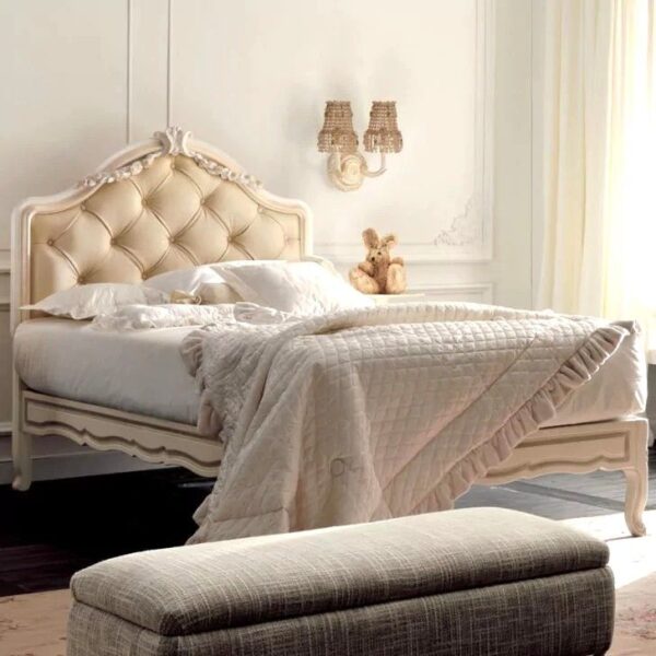 White Bed Frame Queen & King Size Double Bed Design | Décor Designo Luxury Furniture Worldwide - Image 10