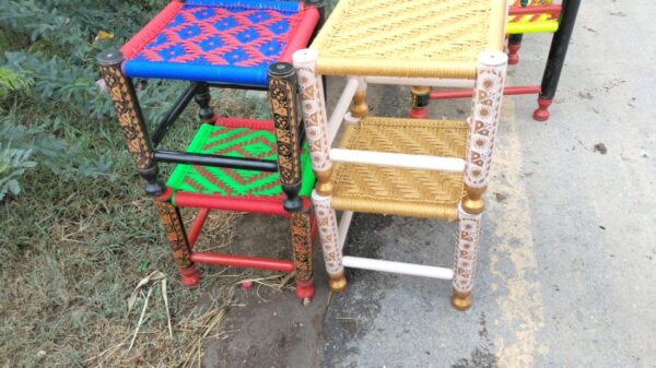 Rangla Bed Design Chiniot Luxury Handcrafted Peera & Charpai  Decor Designo Pakistan - Image 29