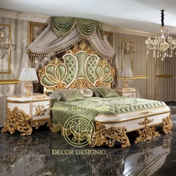 Luxury Bedroom Bed Set Décor Designo Furniture Chiniot Worldwide - Image 9