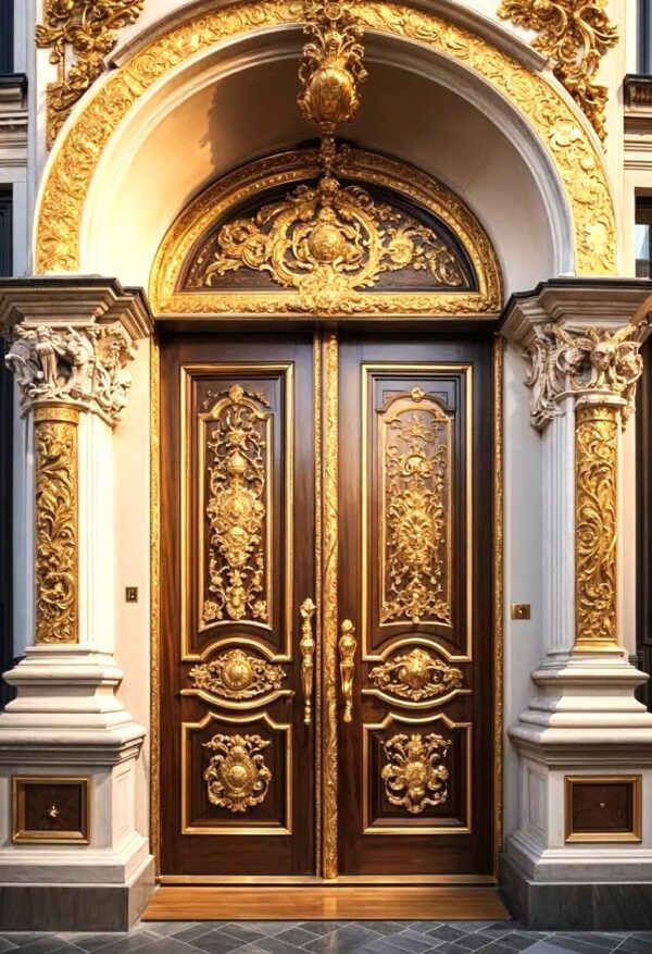 Black Front Door & Double Main Door Designs | Décor Designo Furniture - Image 17
