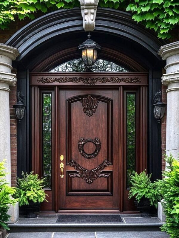 Black Front Door & Double Main Door Designs | Décor Designo Furniture - Image 11