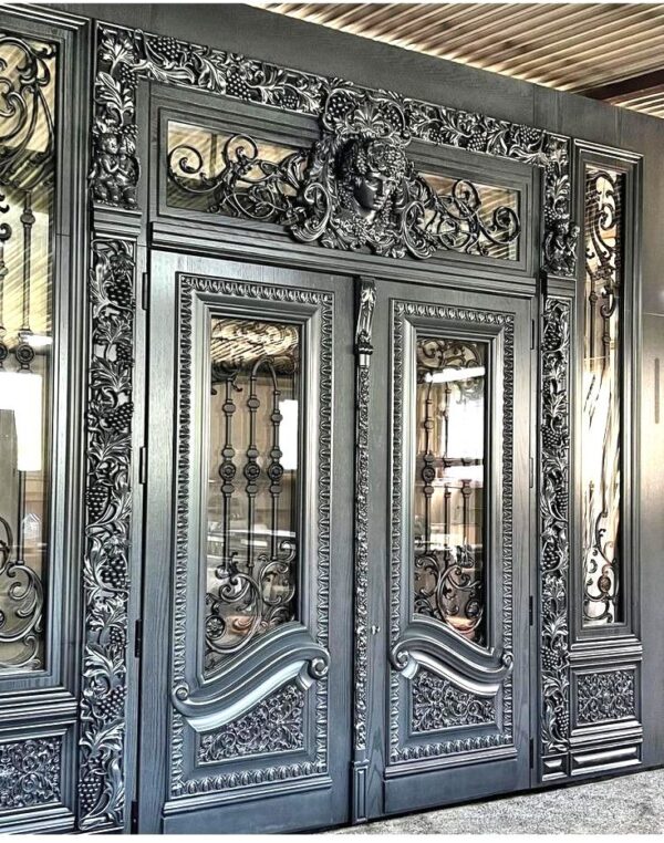 Black Front Door & Double Main Door Designs | Décor Designo Furniture - Image 8