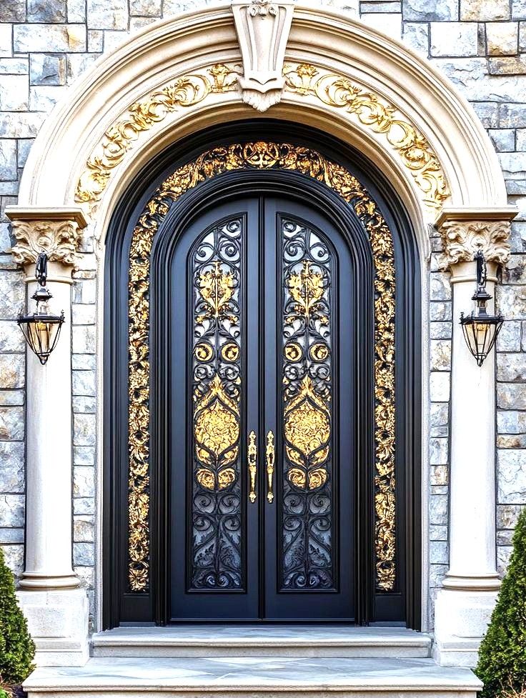 Black Front Door & Double Main Door Designs Décor Designo Furniture
