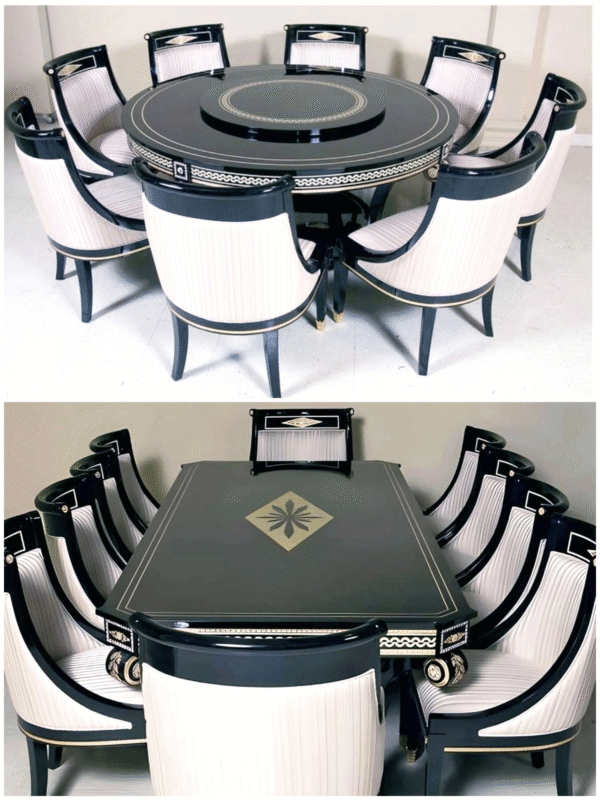 Round Dining Table – Luxury Modern Dining Tables for 4 & 6 | Glass & Marble Designs - Image 4