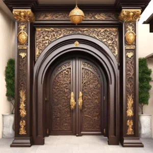 Wooden Front Double Main Door Design & Price in Pakistan | Luxury Solid Wood Doors Worldwide