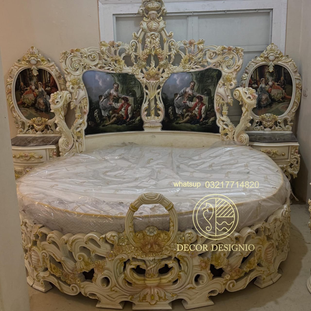 luxury bed Sets wooden chair for double bed decor designo