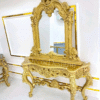 Elegant Console Table with Matching Stools Set décor Designo furniture Chiniot