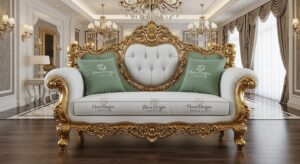 Luxury Love Seat Stylish Upholstered Loveseat for Home Décor- Décor Designo