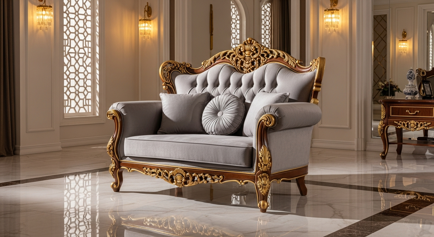 Luxury Love Seat Stylish Upholstered Loveseat for Home Décor- Décor Designo
