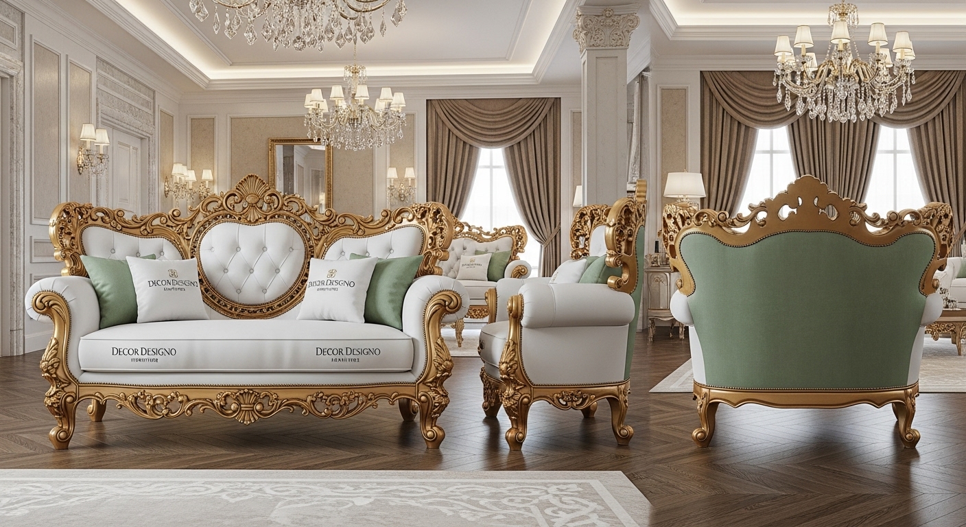 Luxury Love Seat Stylish Upholstered Loveseat for Home Décor- Décor Designo