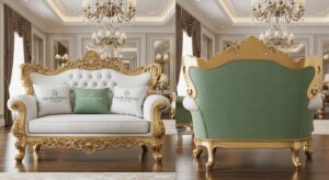Luxury Love Seat Stylish Upholstered Loveseat for Home Décor- Décor Designo