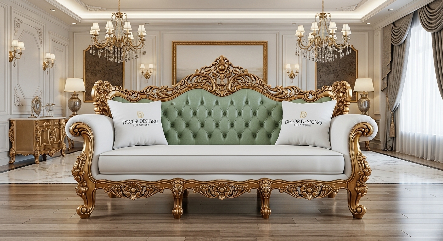Luxury Love Seat Stylish Upholstered Loveseat for Home Décor- Décor Designo