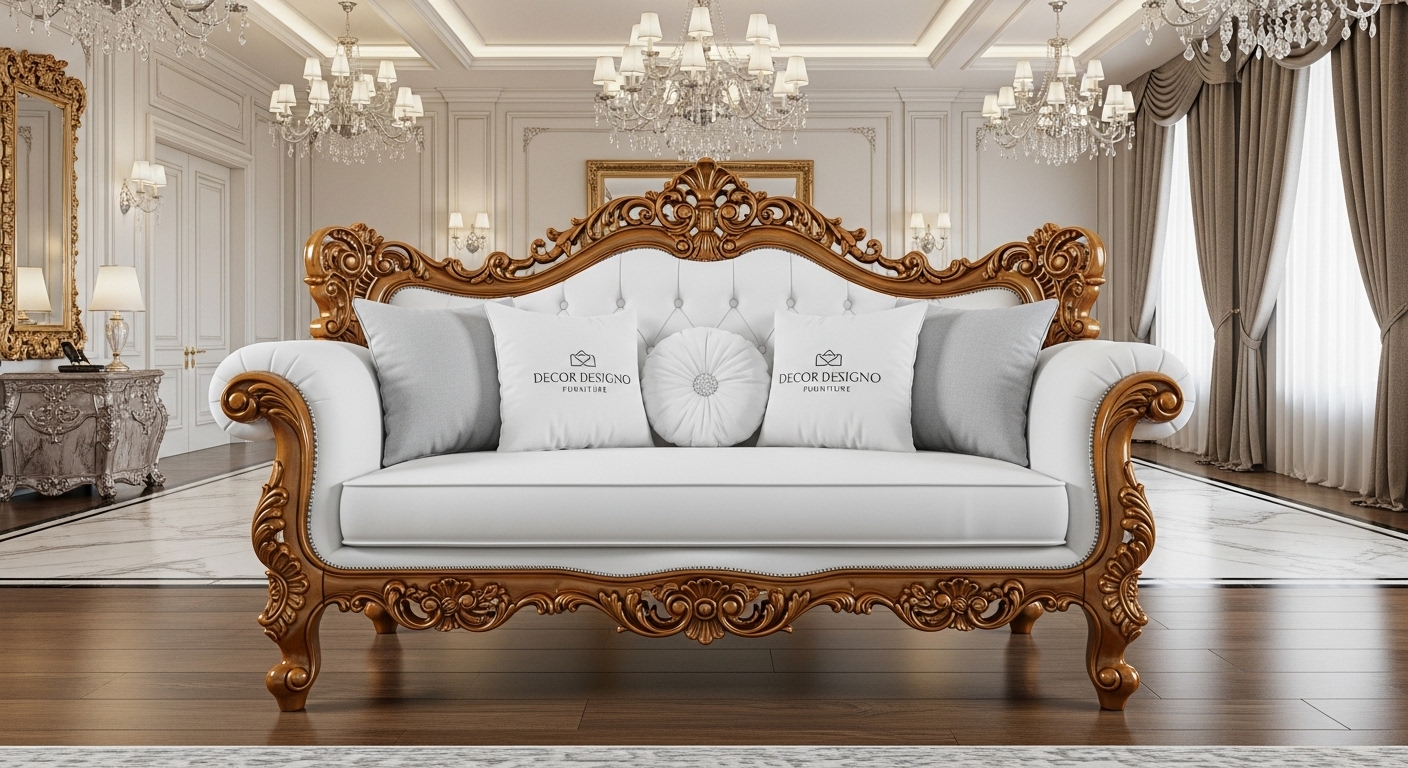 Luxury Love Seat Stylish Upholstered Loveseat for Home Décor- Décor Designo