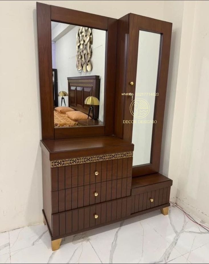 Wooden Chinioti Bed Set Design Luxury King Size Hooker Bedroom Furniture Style - Image 3