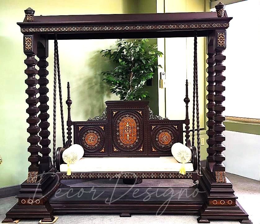 Luxury Chinioti Swing – Wooden Swing Outdoor