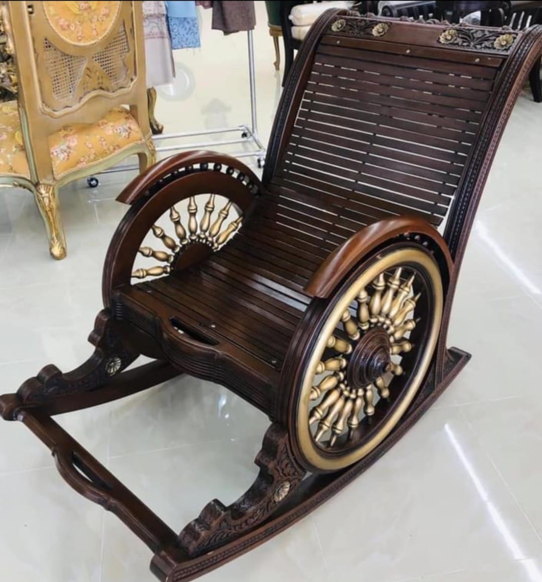 Luxury Adirondack Swing Rocking Chair – Premium Outdoor Comfort