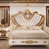 Chinioti Furniture Luxury Solid Wood Bed Frame Premium Bedroom Furniture Pakistan decor designo